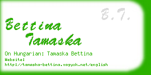 bettina tamaska business card